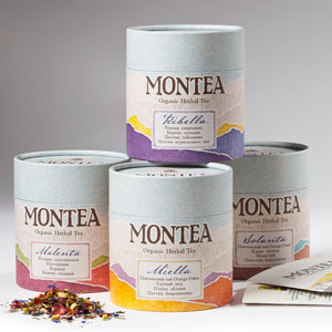 Разработка дизайна упаковки и логотипа для травяного чая Montea